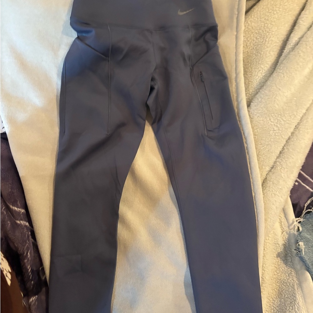 Nike Dark Blue Athletic Leggings - Picture 2 of 7